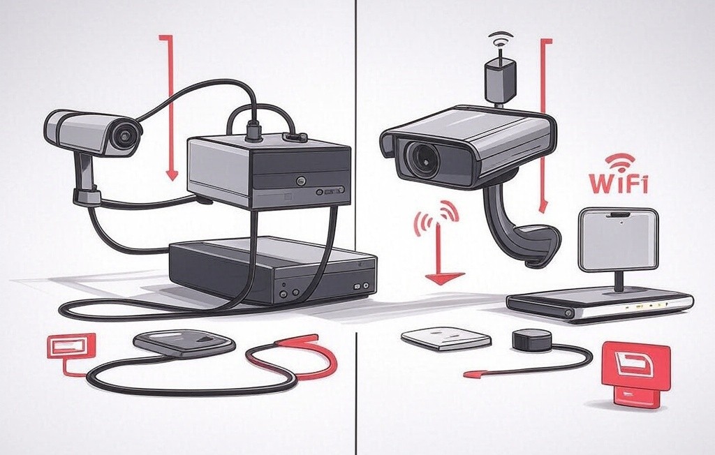 wireless vs wired cctv systems
